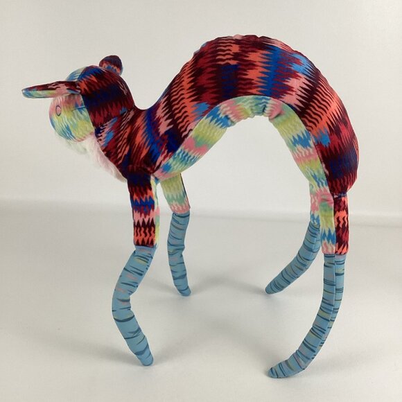 Meow Wolf Bearret 14" Plush Poseable Stuffed Animal Toy Multicolor Souvenir - Picture 6 of 7